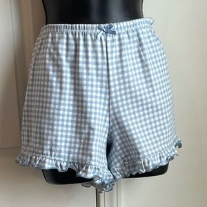 Blue Gingham Women's Shorts
